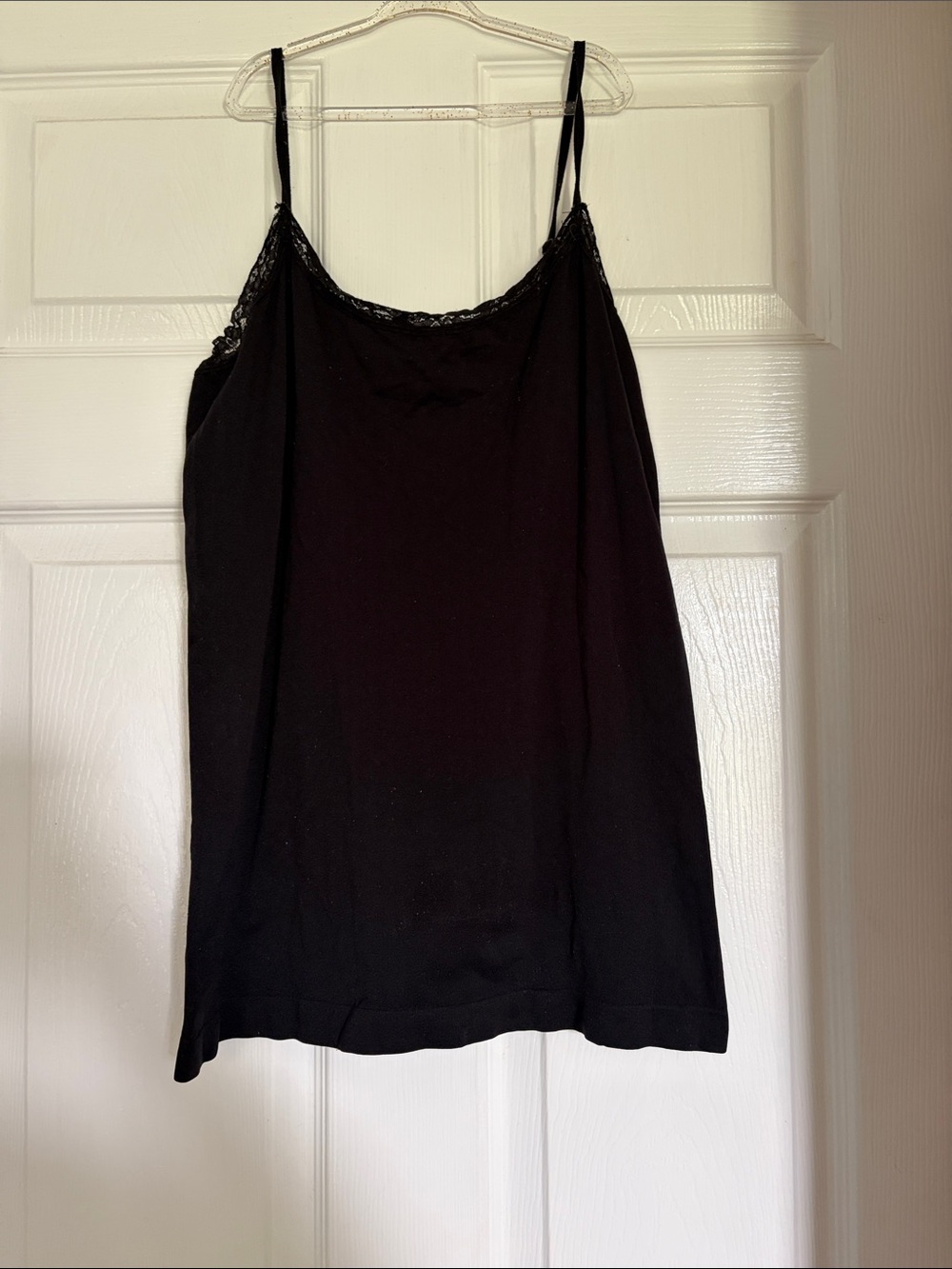 Lena Black Lace-Trim Camisole